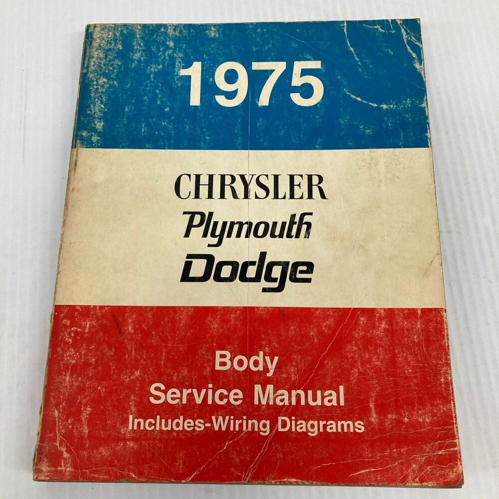 1975 Chrysler Plymouth Dodge Body Service Manual Wiring